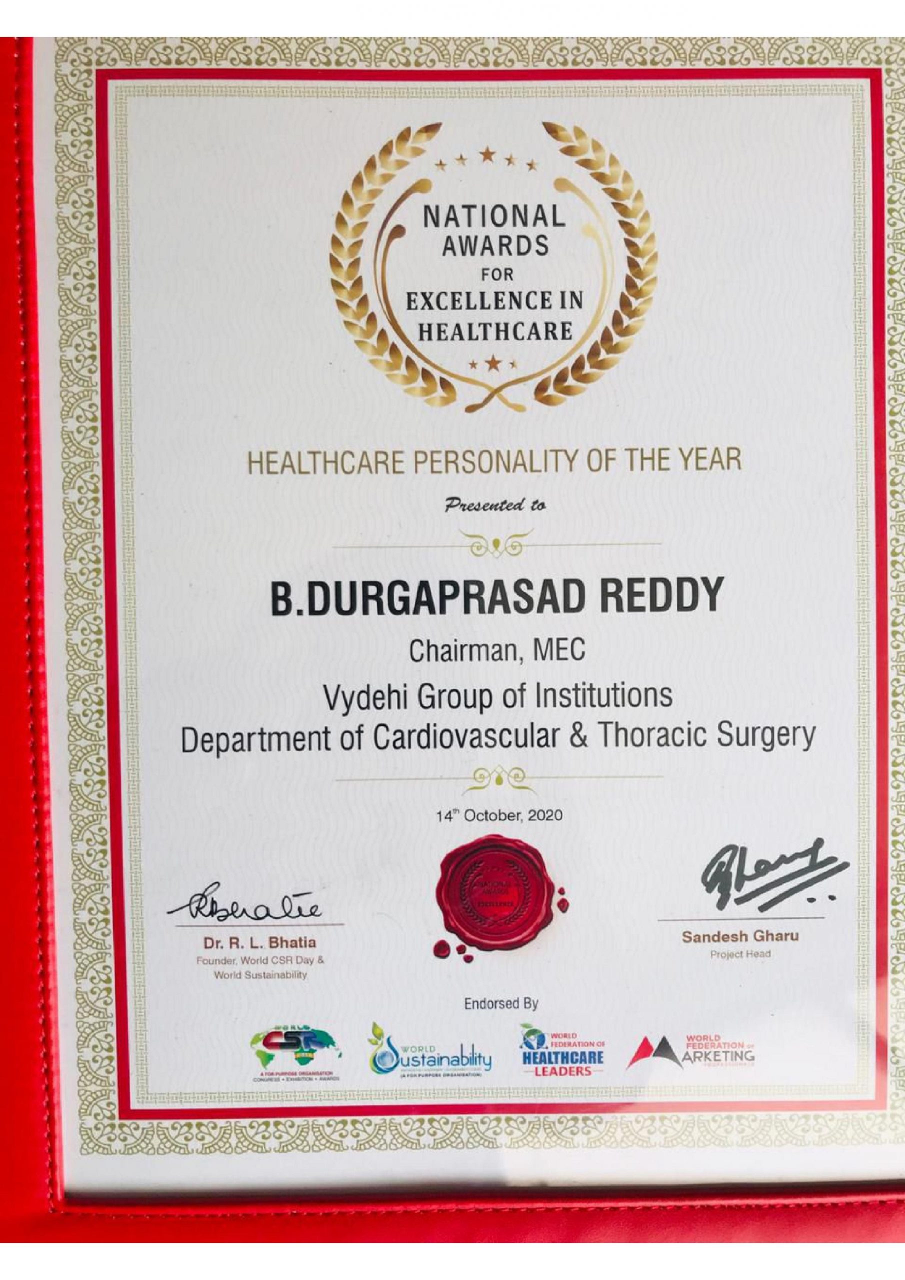 healthcare personality of the year