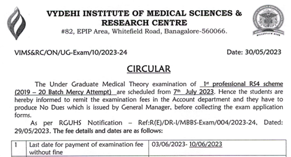 rguhs thesis fee payment