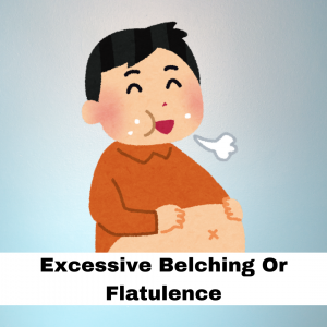 Excessive belching or flatulence