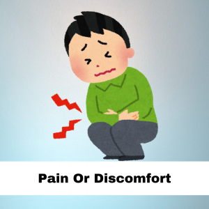 Pain or discomfort