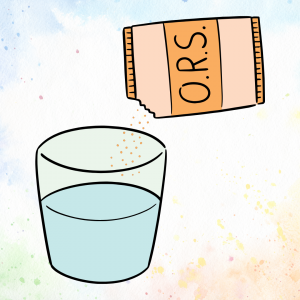 Hydration with Oral Rehydration Solution (ORS)