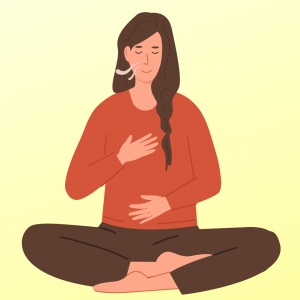 Deep breathing or meditation