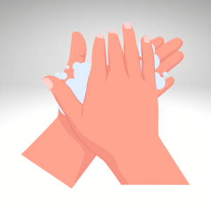 Washing hands frequently with soap